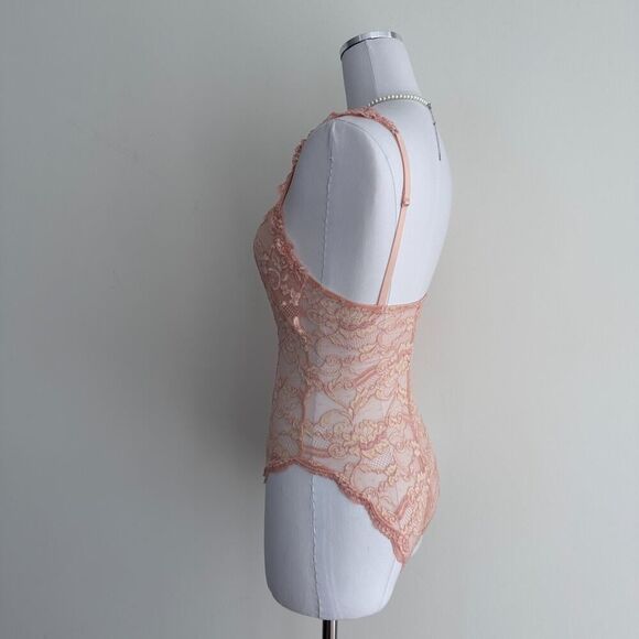 La Perla Bodysuit XS Lace Vintage Bustier Coquette Romantic Boudoir Italy Pin Up - Picture 7 of 16